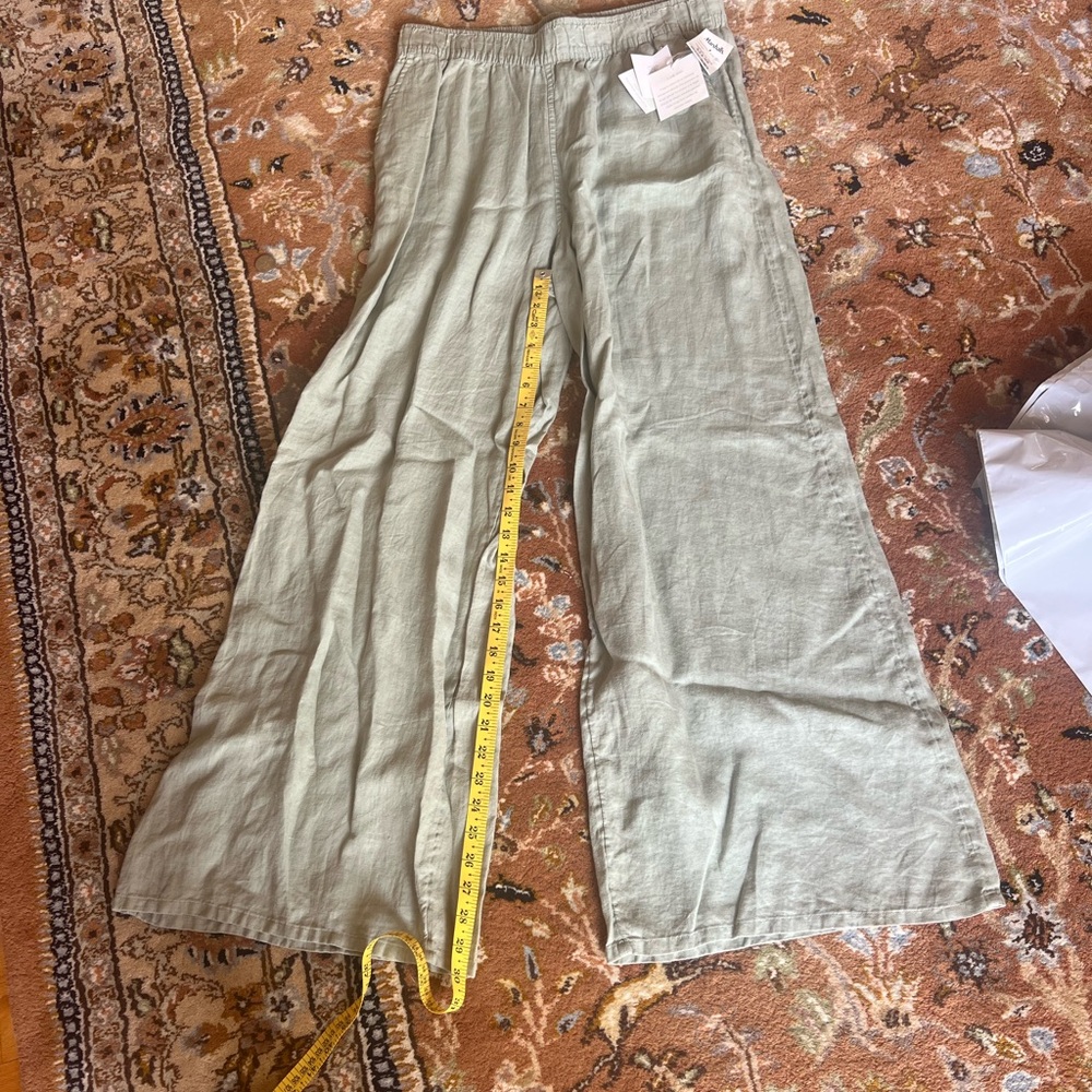 Sigrid Olsen Wide Leg Pants - Light Green